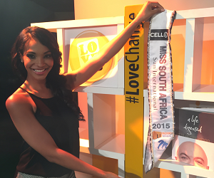 On the #LoveChange Showcase: Miss SA Liesl Laurie’s Sash