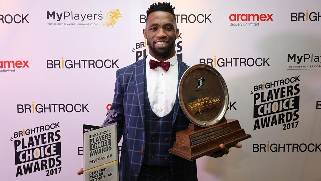 Siya Kolisi wins BrightRock Players’ Player of the Year