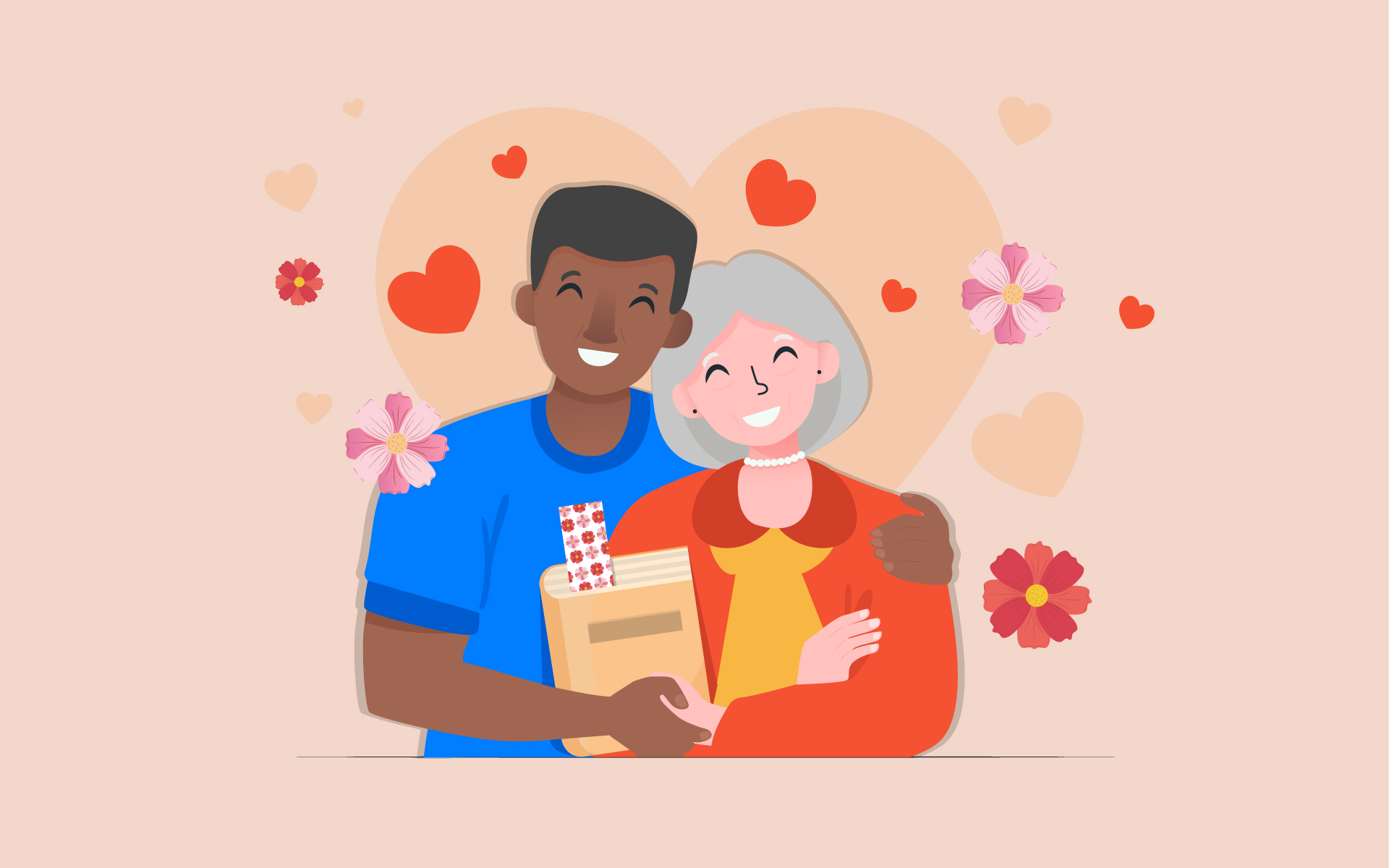 Love is a bookmark of pressed flowers and lace